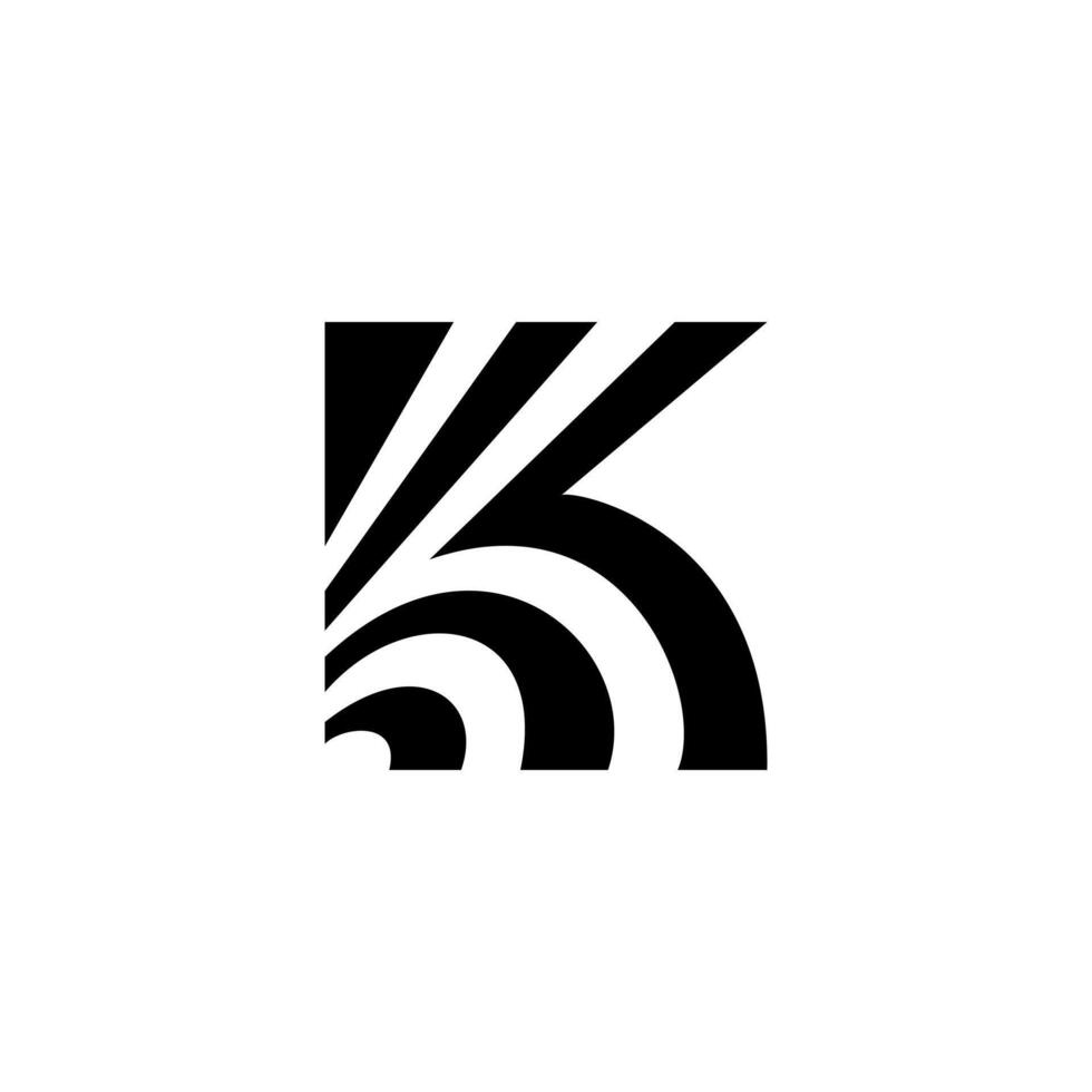 Letter K logo. icon, , symbol light vector