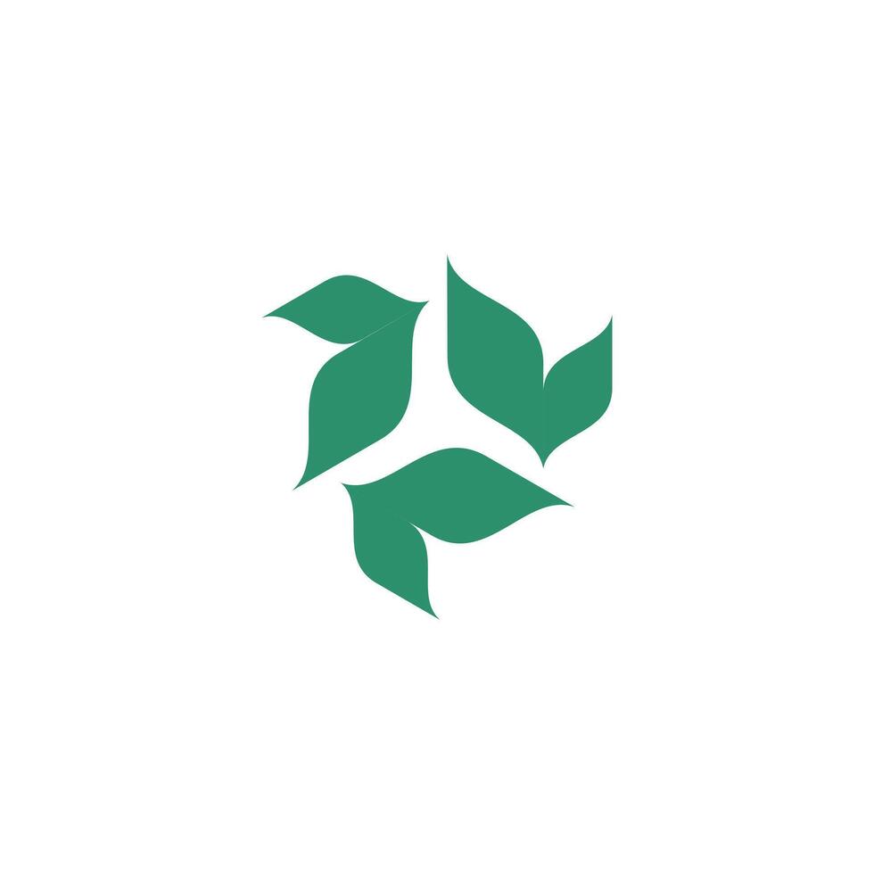 Creative Abstract Leaf Beauty Logo. leaf icon dynamic green color zen vector