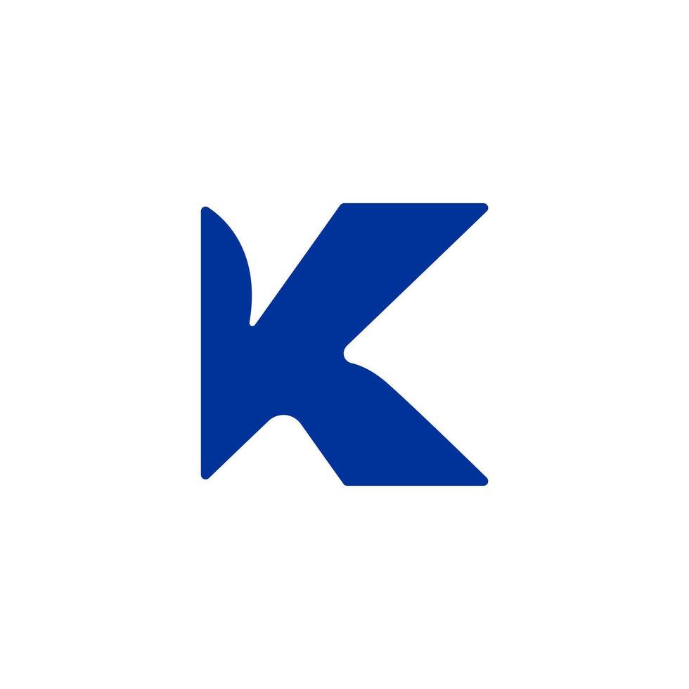 Simple letter H logo, letter K icon design vector