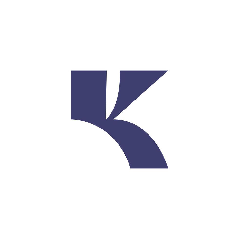 Letter K Logo Design. K initial vector