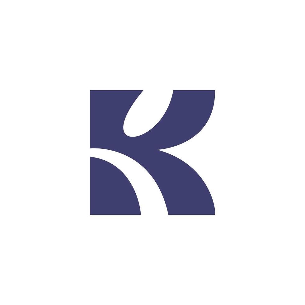 Letter K Logo Design . Abstract K vector