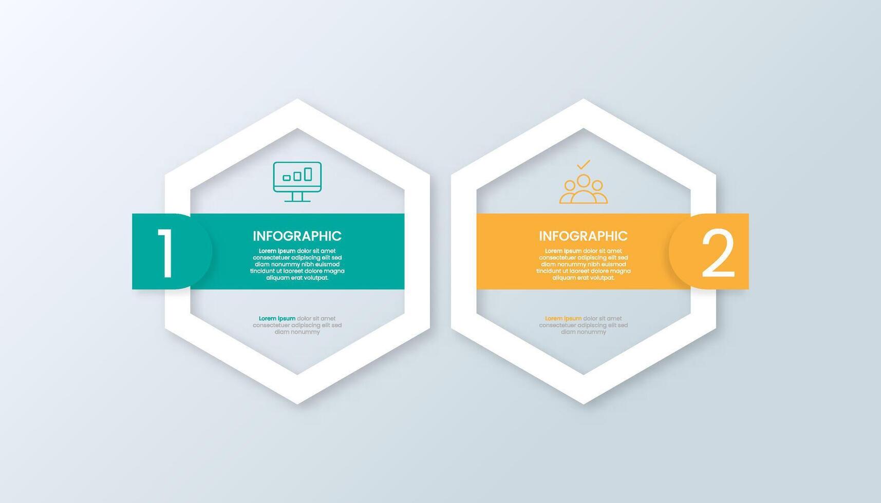 Hexagonal Infographic for Data Presentation vector