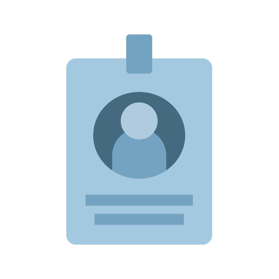 Id card Icon, Identification card, Personal data verification. Identification. Access approved vector