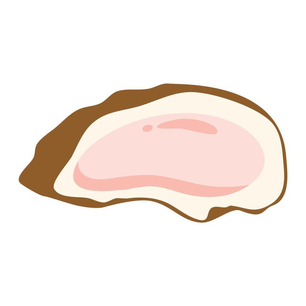 delicious seafood, oysters, oyster shells seafood vector