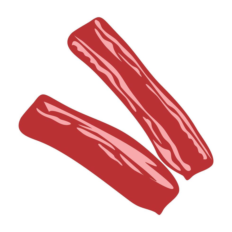 sliced beef shabu-shabu Misuji korean food vector