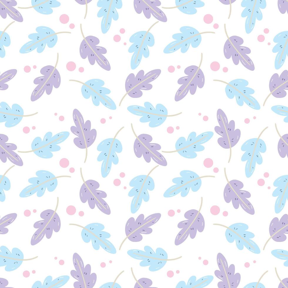 Colorful leaf pattern design vector
