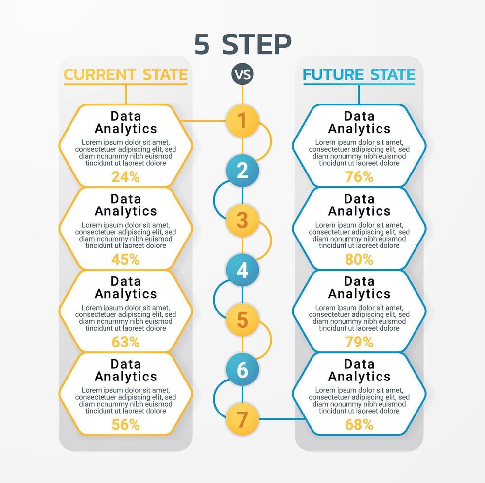 Modern info template business vector