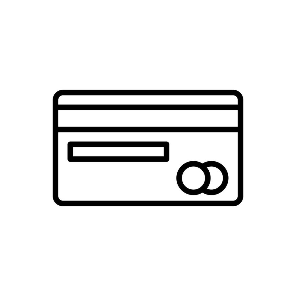 Credit Card Rear Icon vector