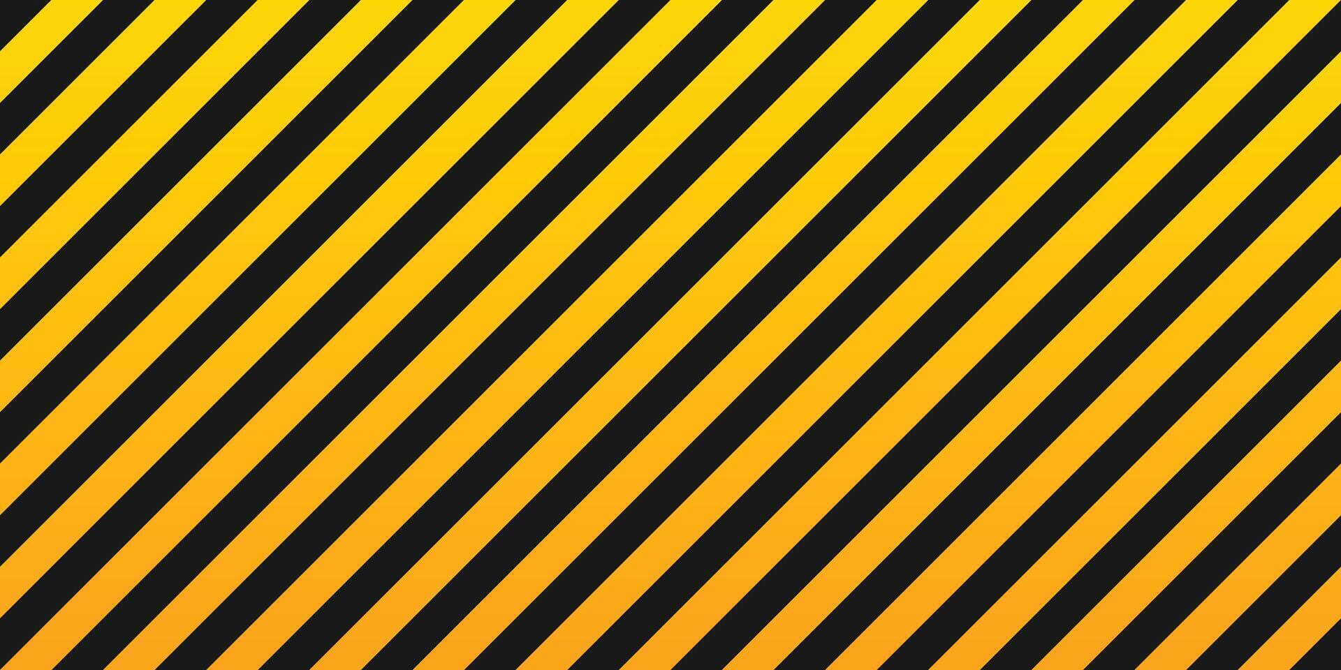 A graphic illustration features bold, diagonal stripes in alternating yellow and black. The pattern signifies caution or warning, often seen in hazardous environments and signs. vector