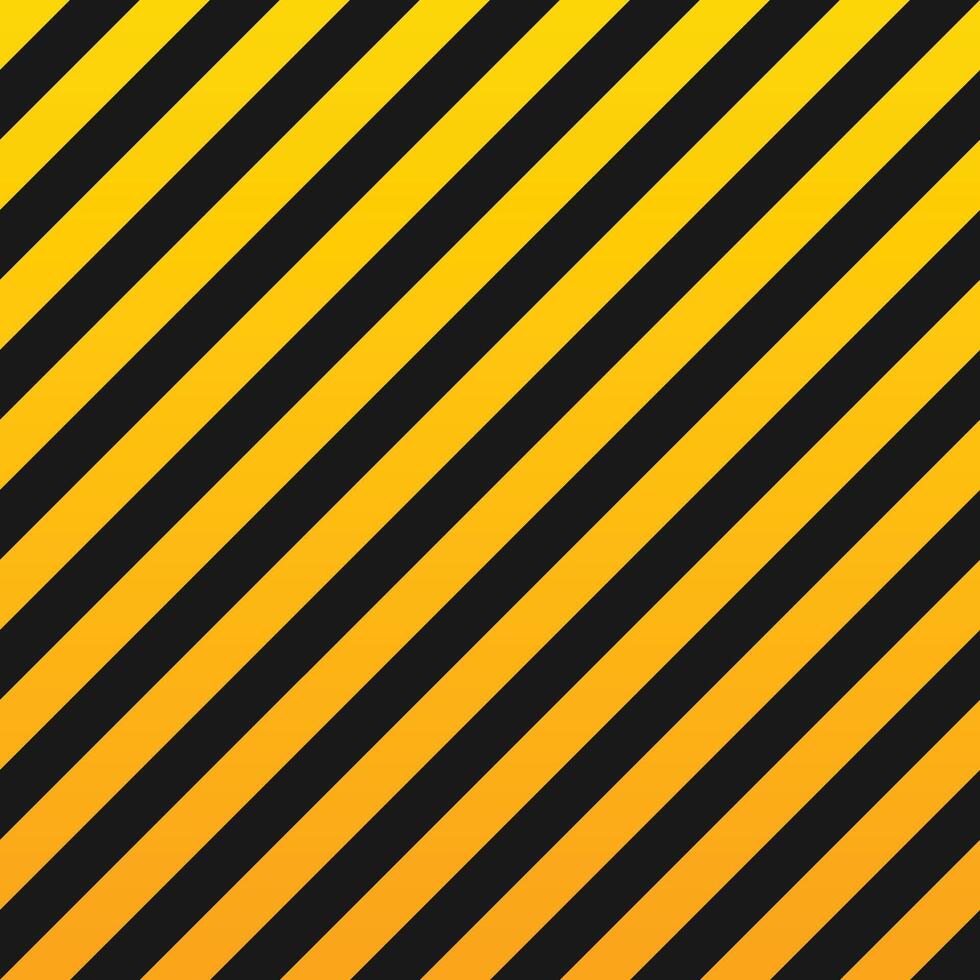 An eye-catching pattern featuring vibrant yellow and deep black diagonal stripes, perfect for backgrounds, warnings, or construction themes, with its striking contrast. vector