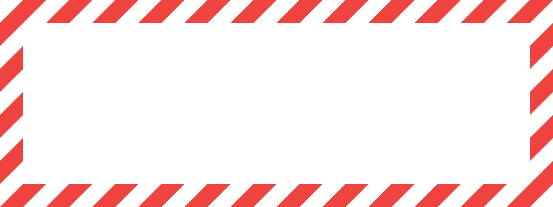 This image features a red and white striped border, creating a rectangular frame. The interior of the frame is a blank, white space, perfect for adding text or graphics. vector