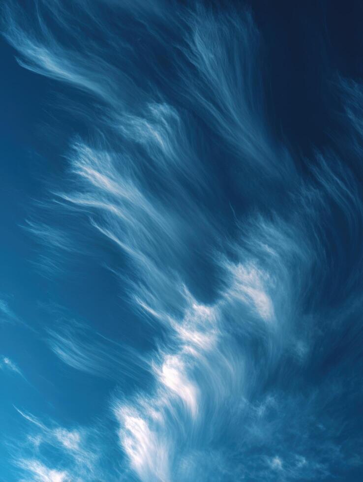 Flowing Hairlike Clouds Known As Mares Tails photo