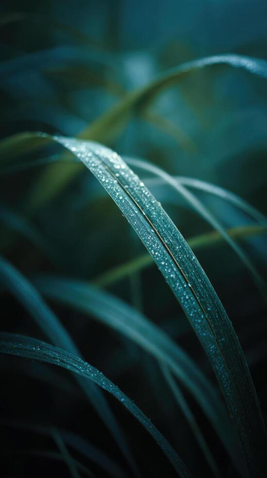 Natures Gentle Whisper A Dewy Blade Of Grass photo