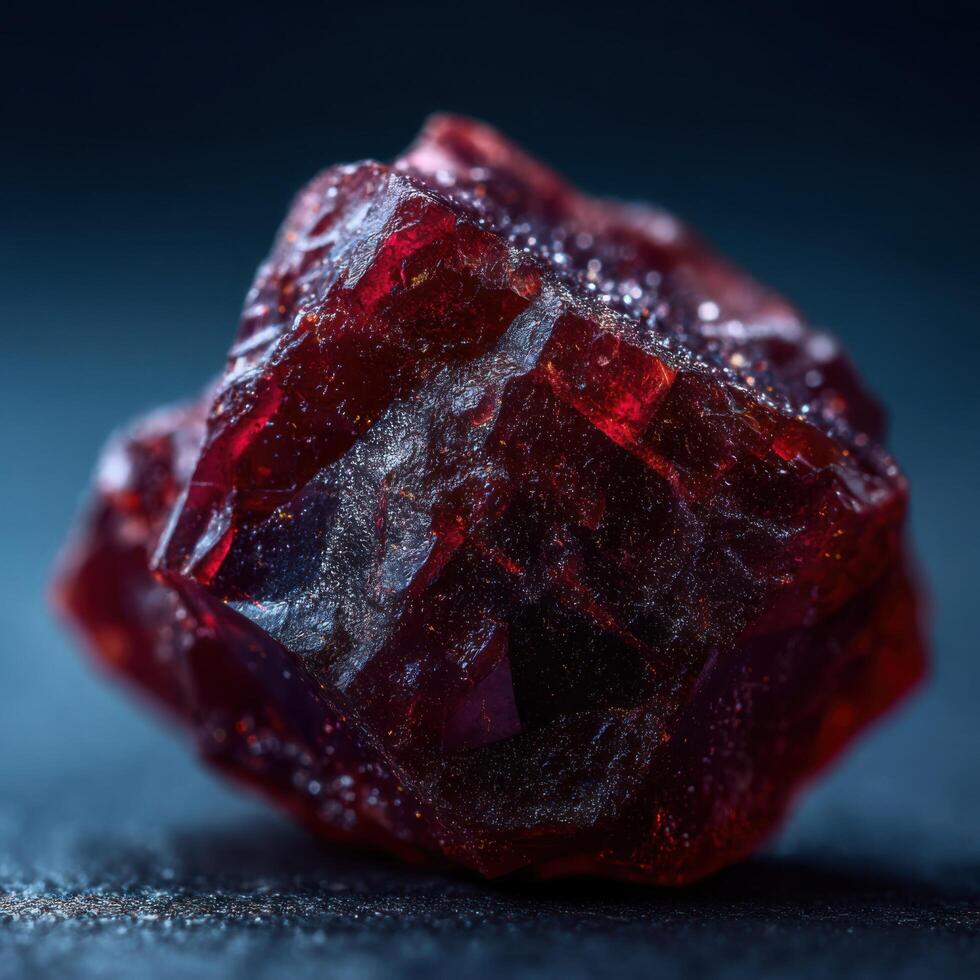Natures Unpolished Gem A Raw Garnet photo