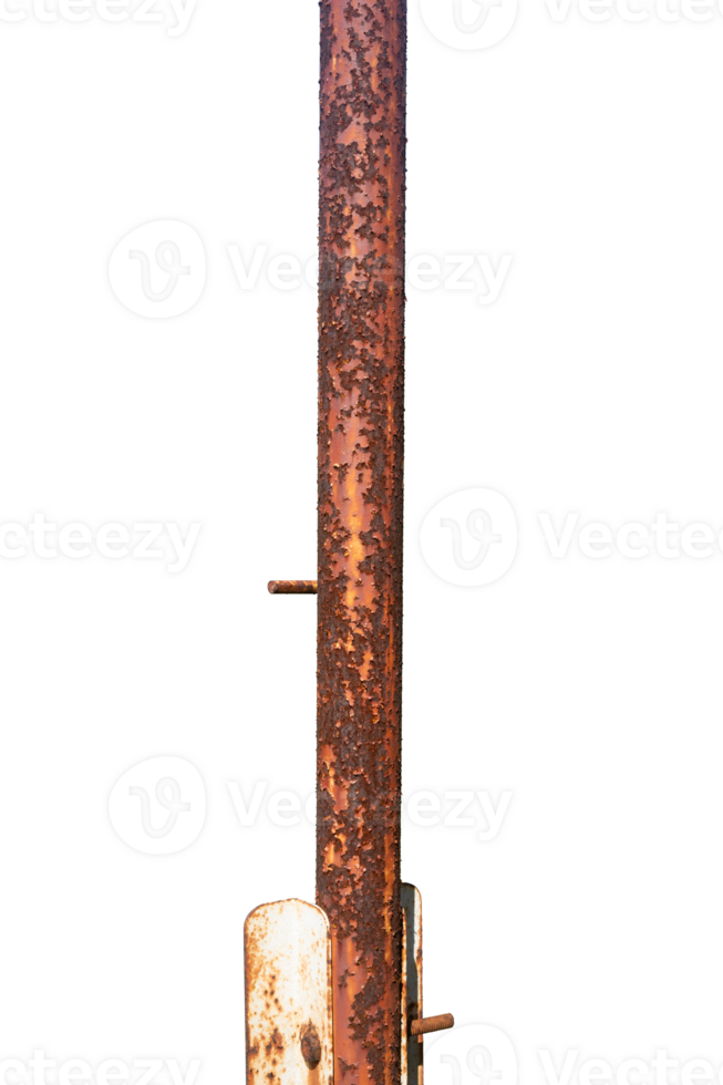 rusty metal rod isolated png