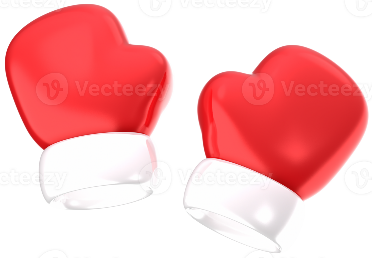 Gloves 3D Christmas festival illustration png