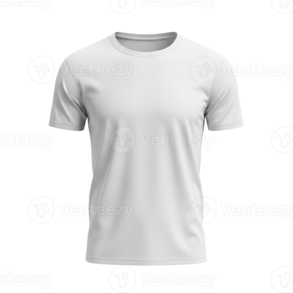 Plain white t-shirt displaying minimalist design png