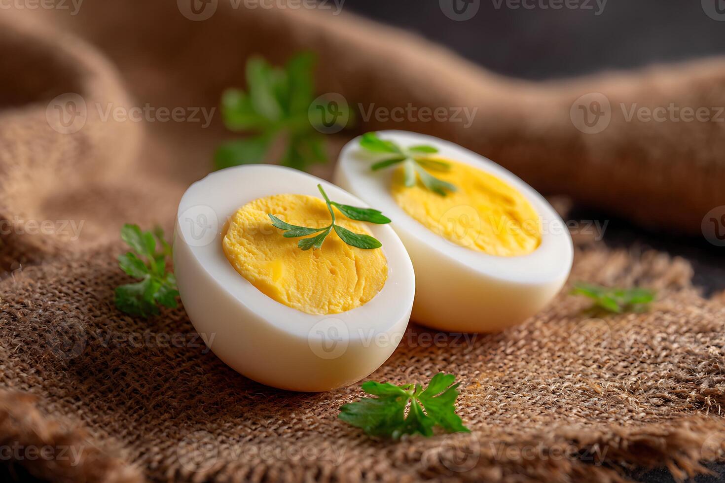 Healthy Meal with Boiled Egg. photo