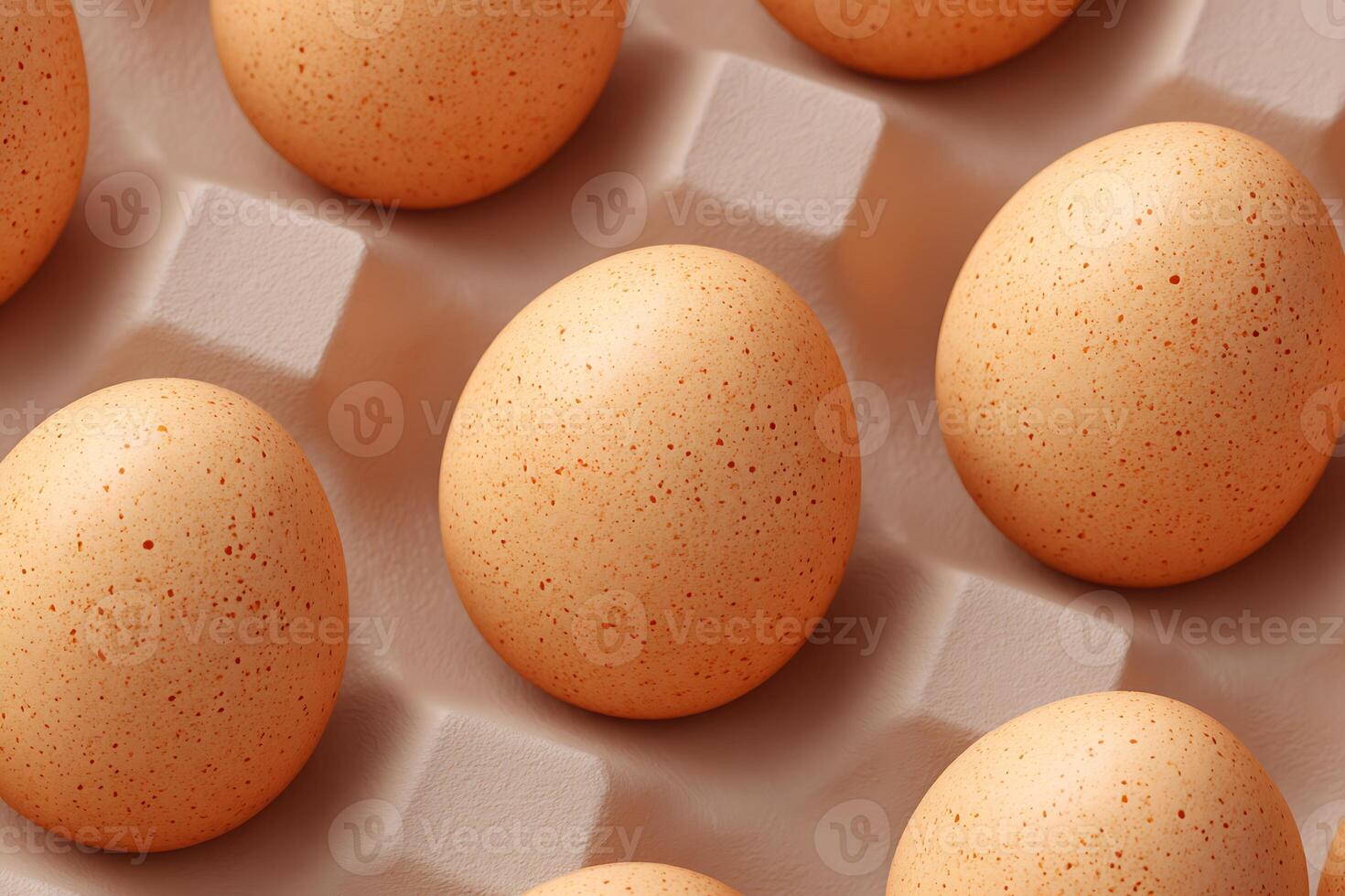 Eggs on a wooden box photo
