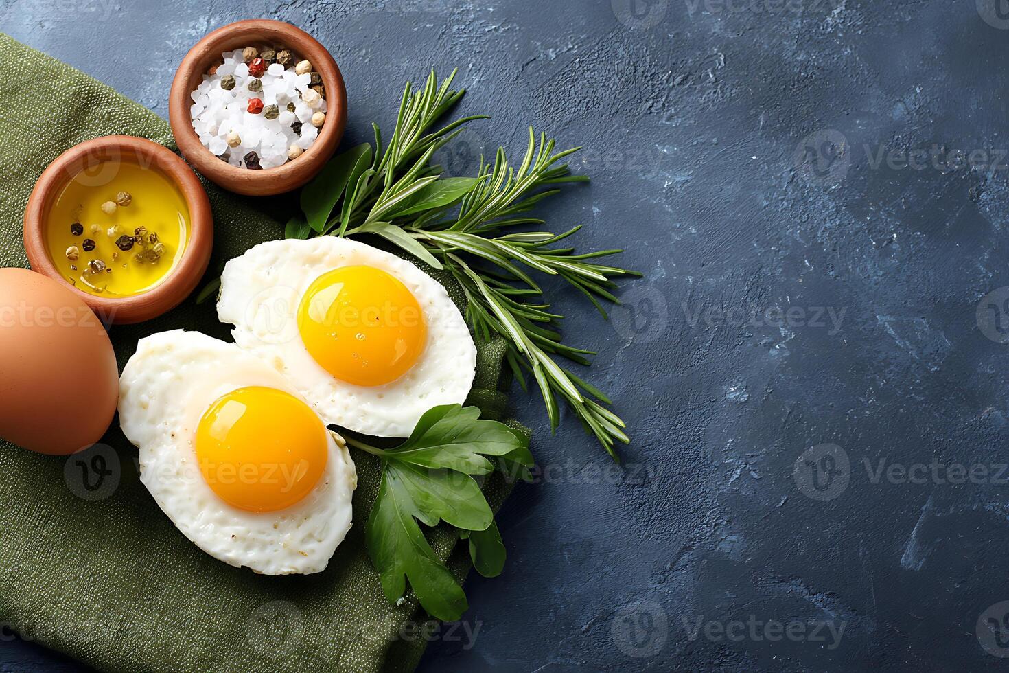 Breakfast Plate with Fried Eggs photo