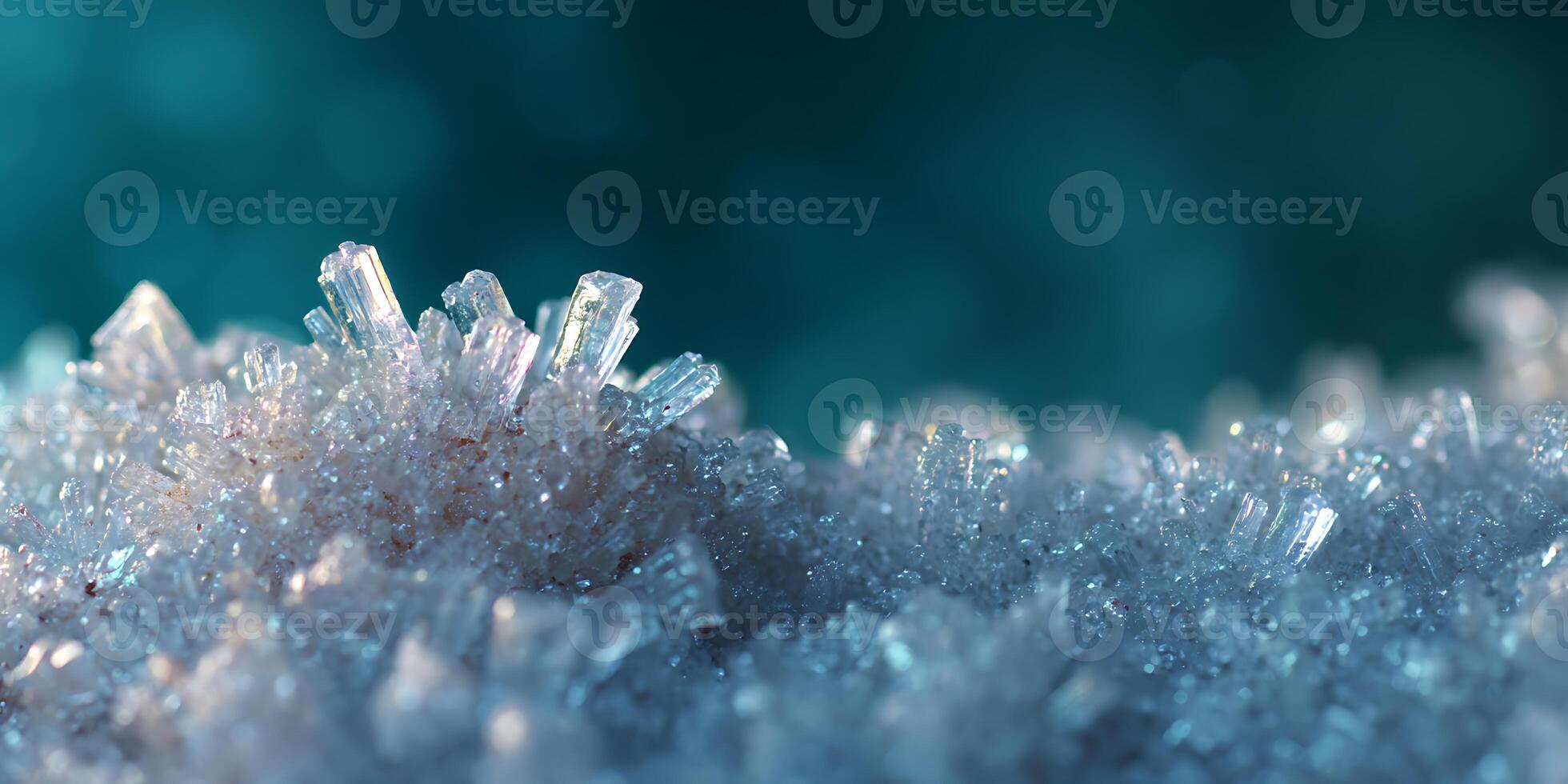 Salt Crystals Sparkling shadow. photo