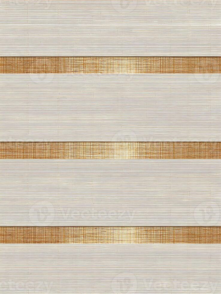 Bamboo Straw Mat with Horizontal Lines photo