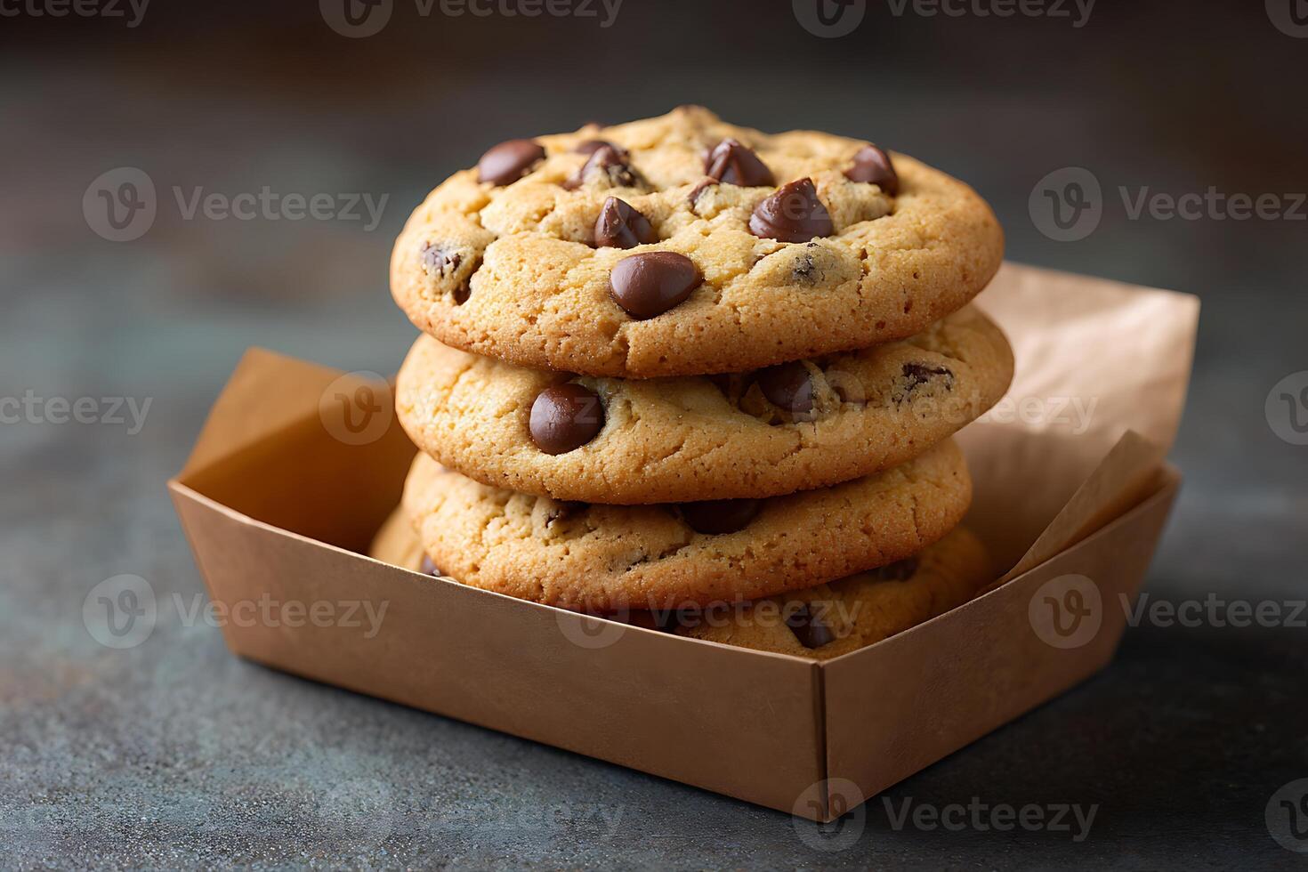 Homemade chocolate chip cookies photo