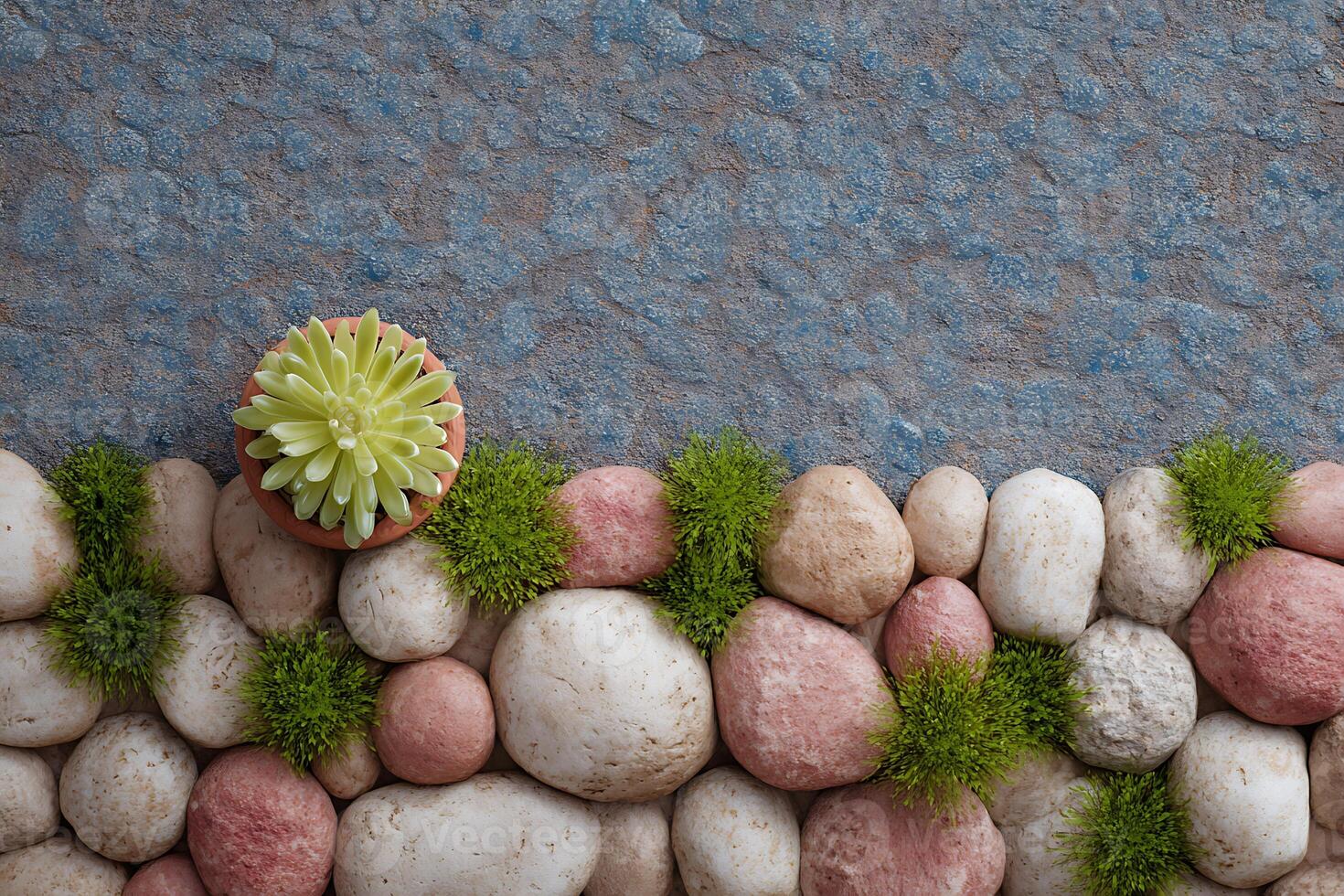 Minimalist Garden Scene for Meditation and Calm photo