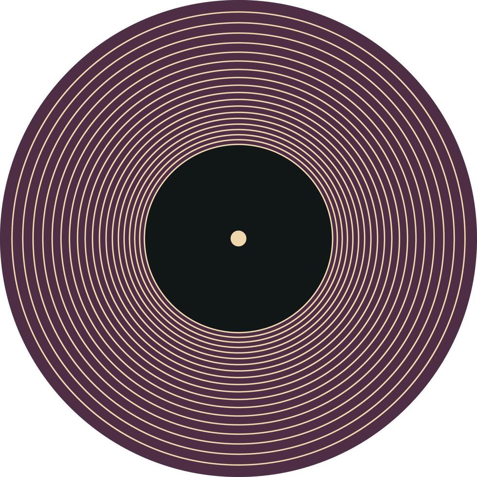 illustration of a vintage retro plate vector