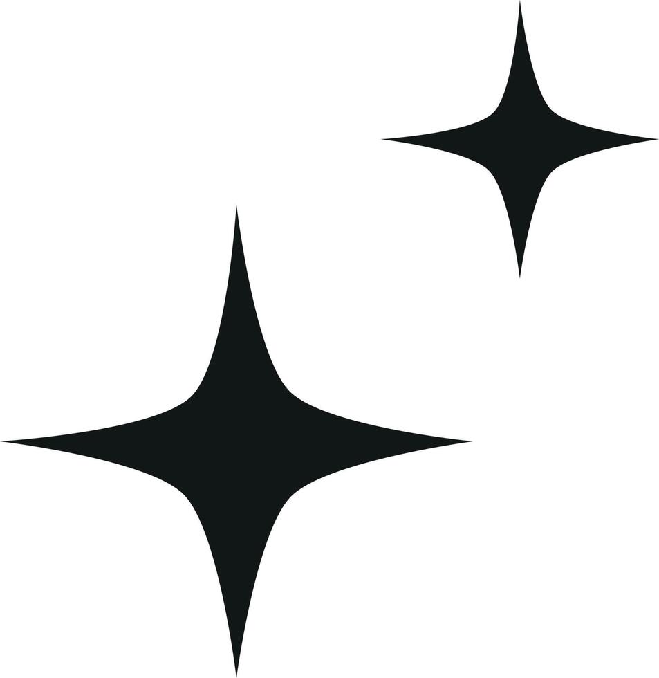 Stars retro groovy style icon vector