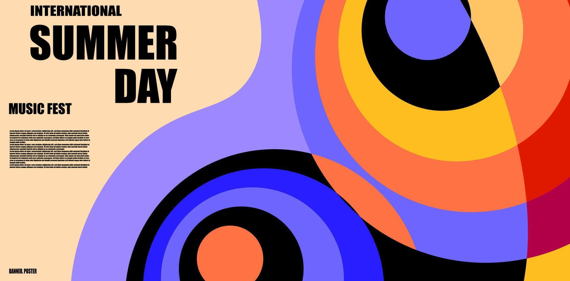 colorful summer abstract background trendy vector