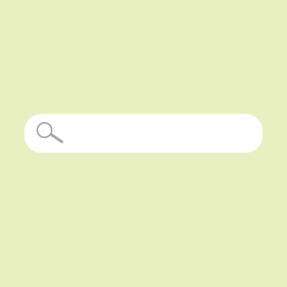 Search bar interface for web site template vector