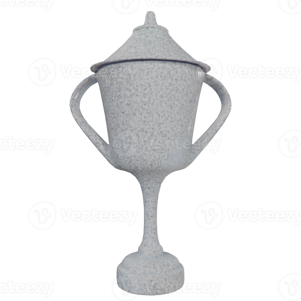 Frozen Trophy Icy Cool Achievement Award 3D Render png