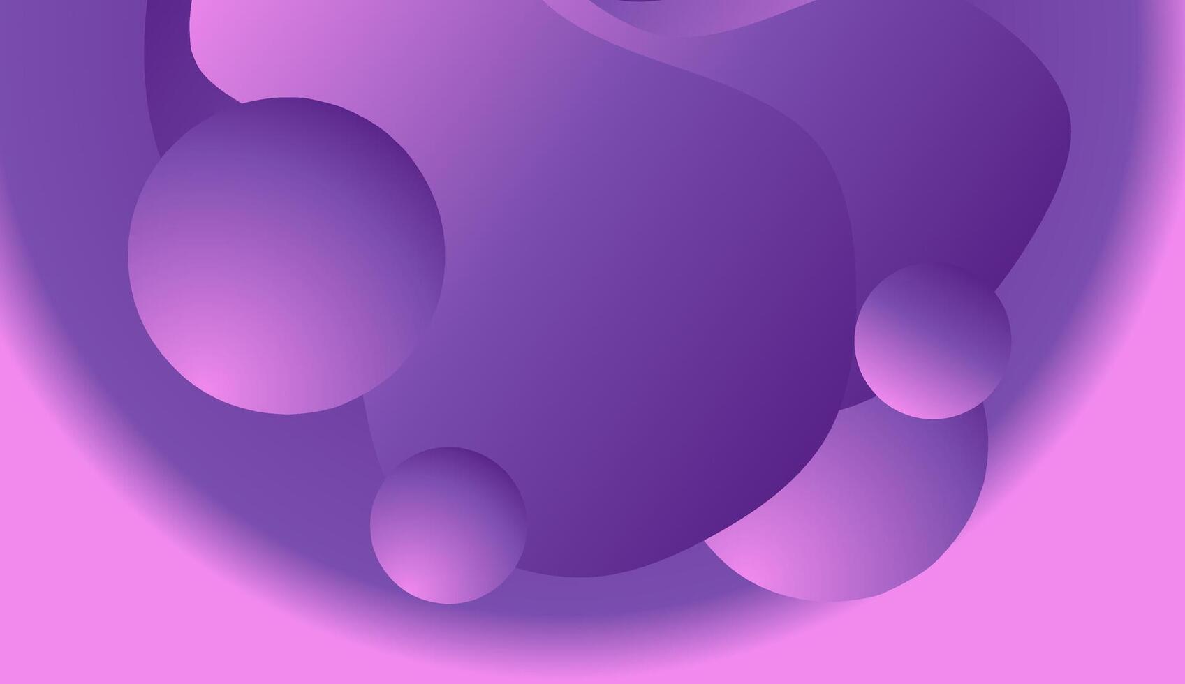 Abstract background with purple 3d balls. vector