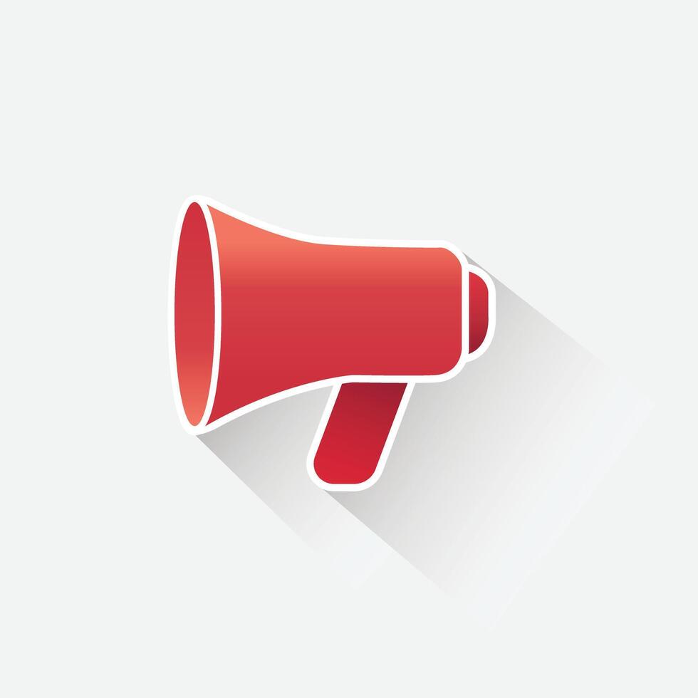 Megaphone speaker icon. Loudspeaker, speaker, bullhorn illustration vector