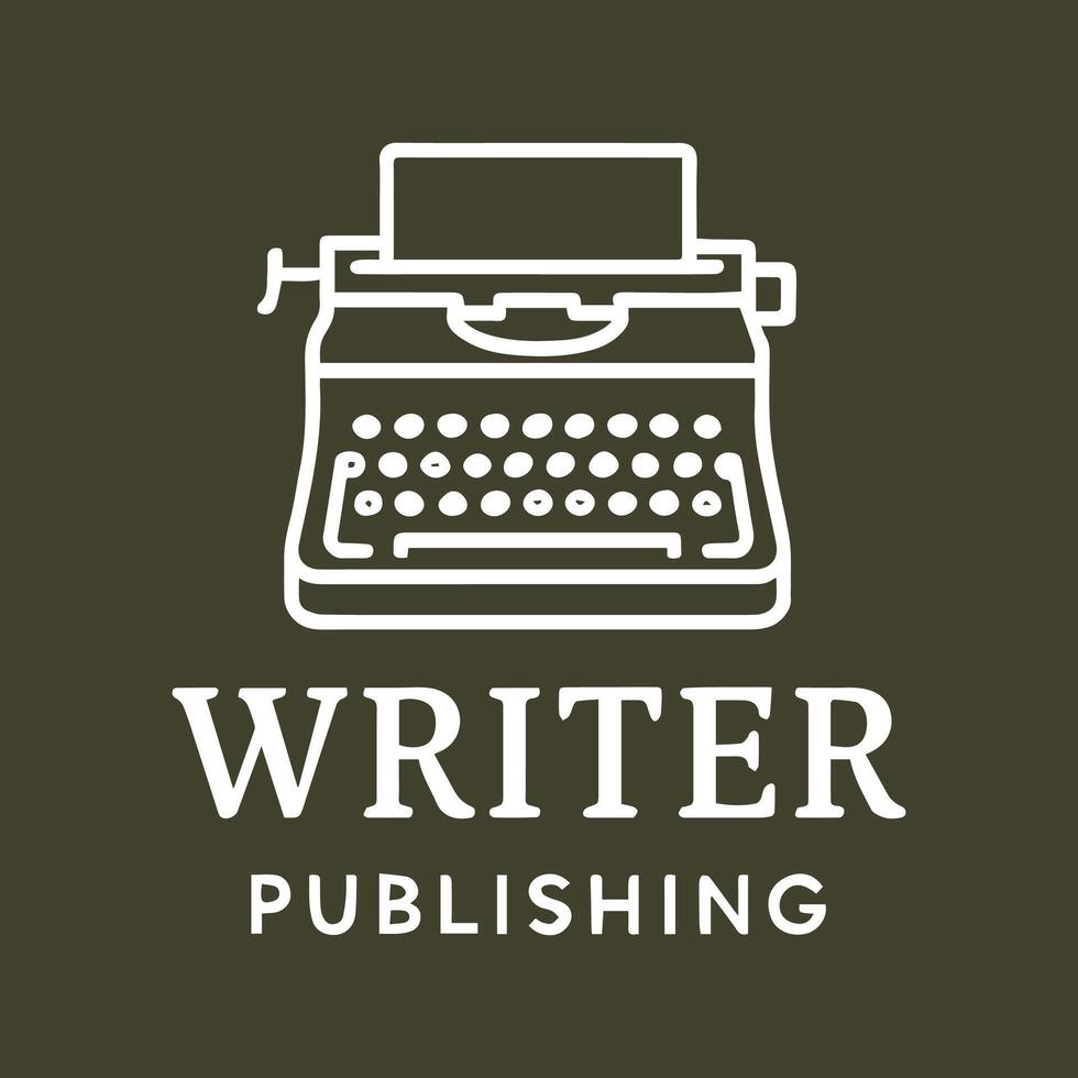 Classic typewriter graphic for writers and publishers a timeless symbol vector