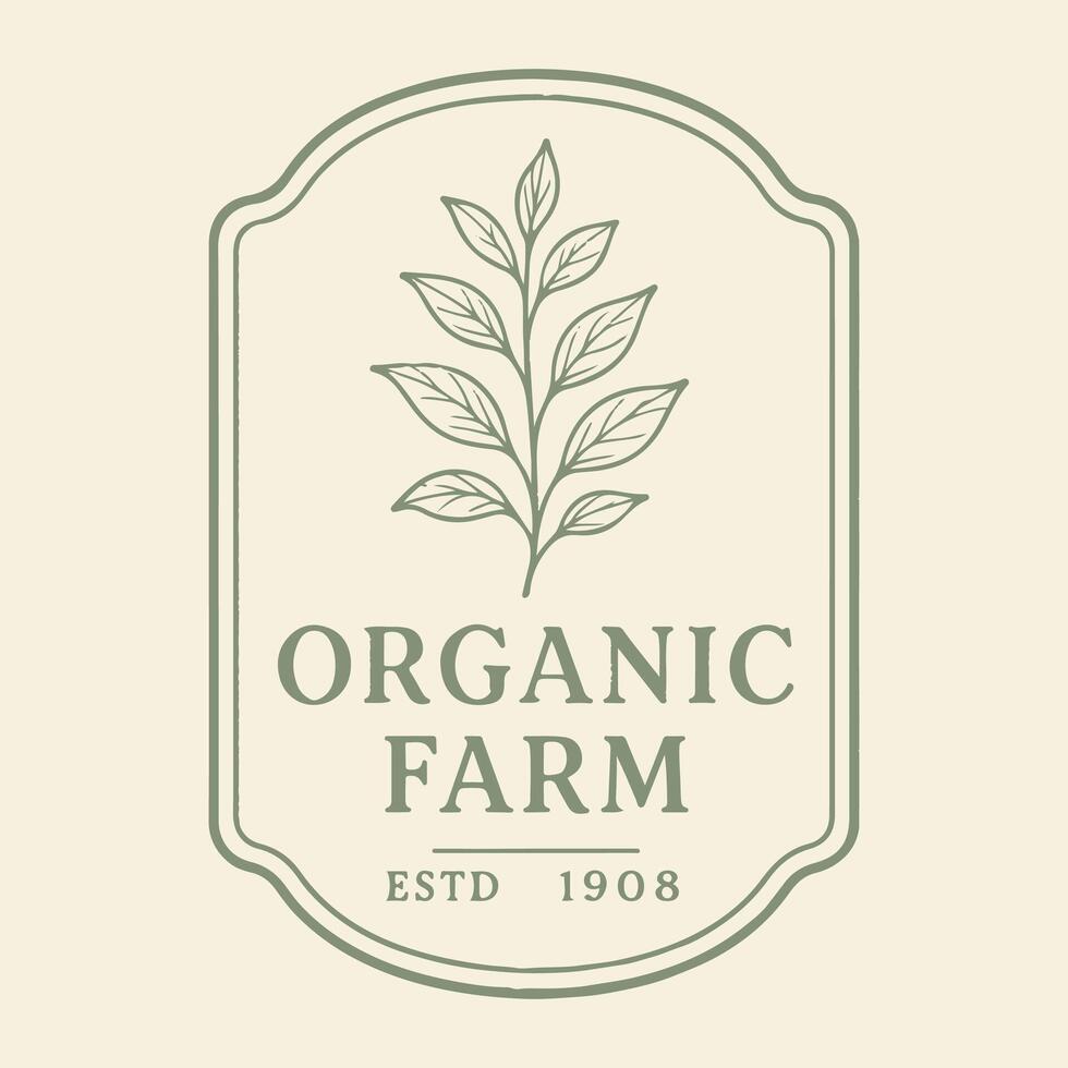 Discover fresh organic delights at our family farm since nineteen oh eight vector