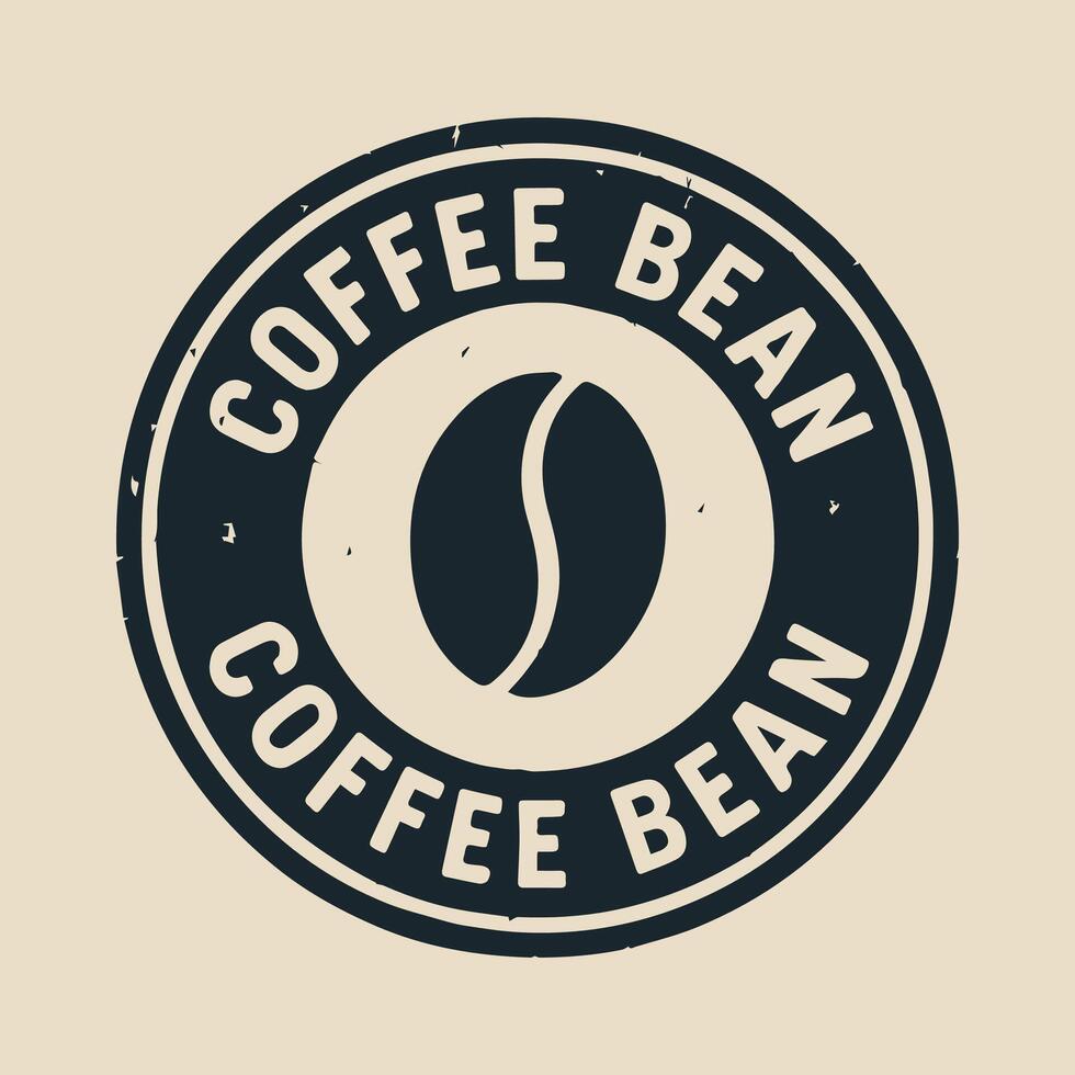 Fresh Coffee Bean Logo Design Perfect for Your Branding Needs vector