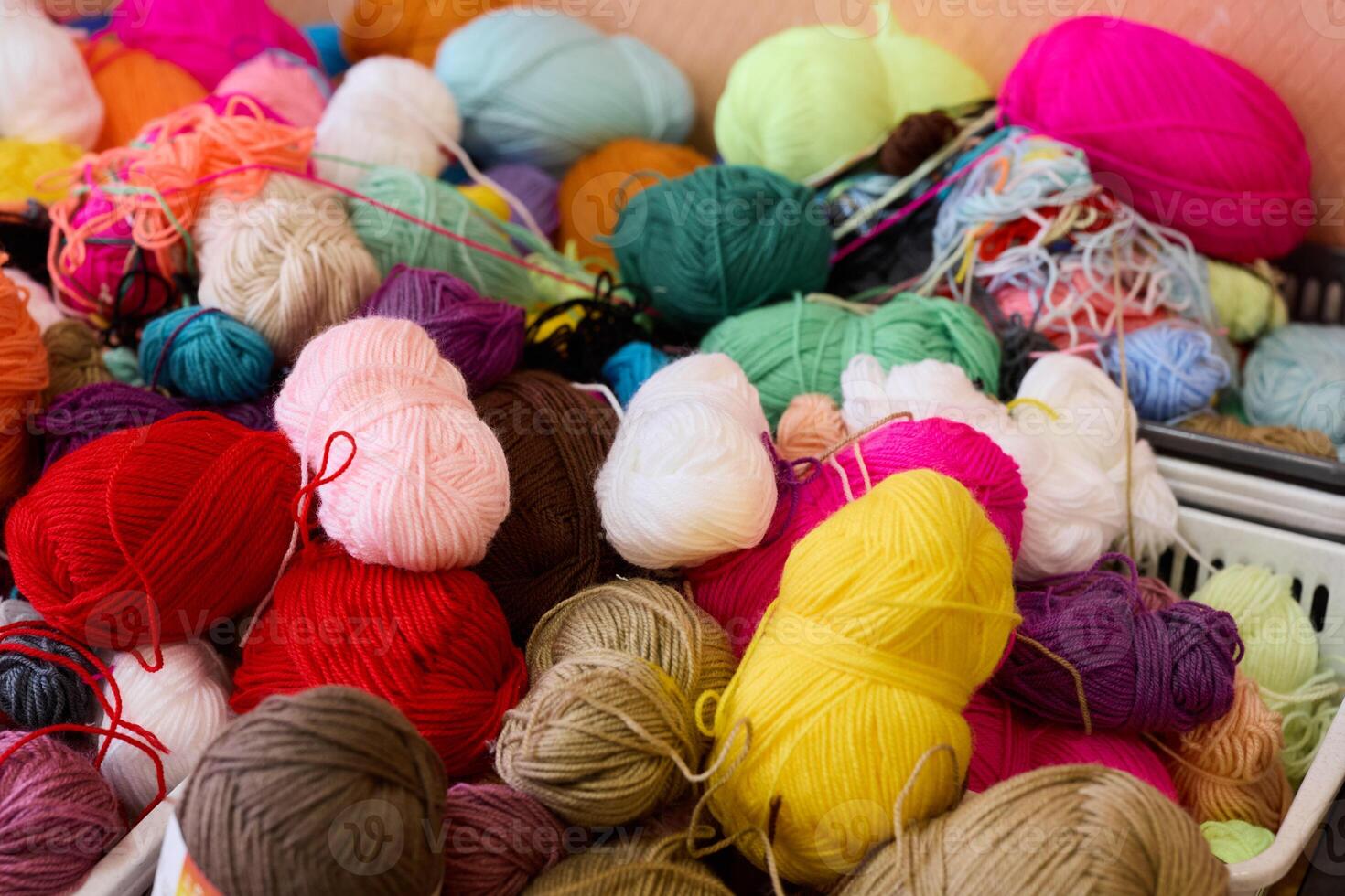 A Beautiful and Colorful Yarn Collection Perfect for Various Crafting and Knitting Projects photo