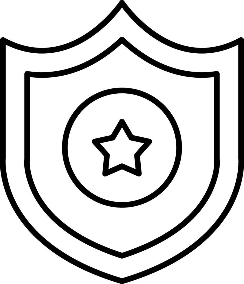 Shield Protection Defense Security Guard Badge vector