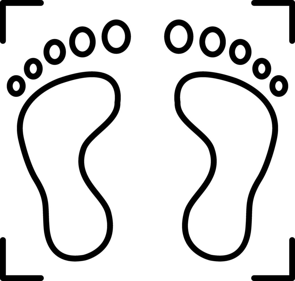 Footprint Track Shoe Evidence Path Trace vector