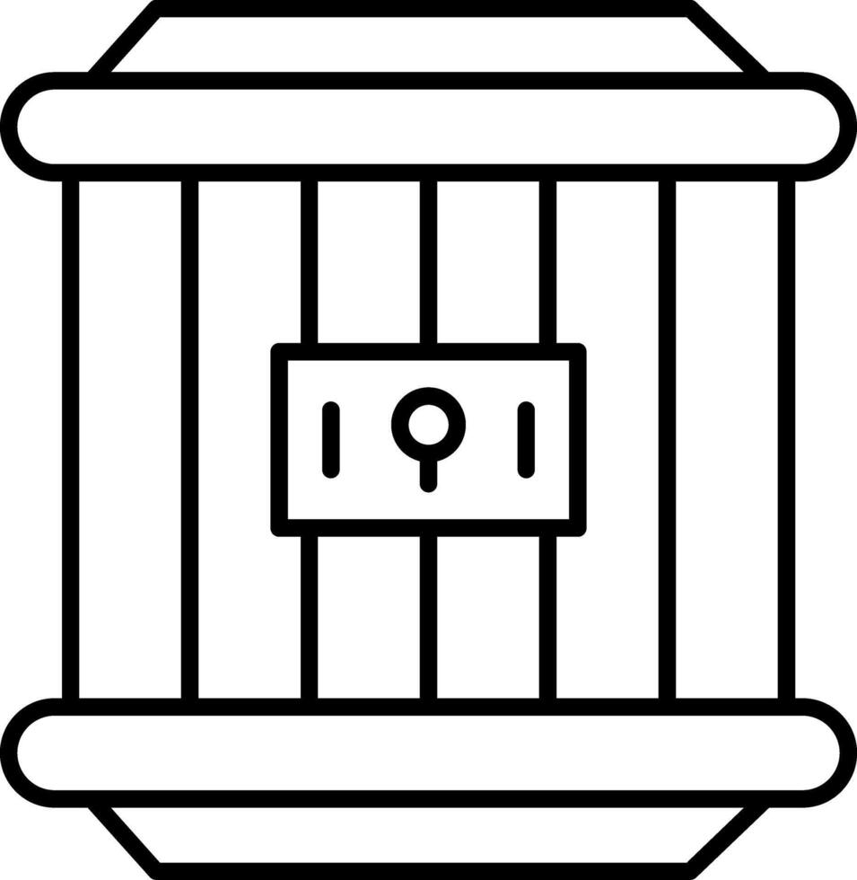 Prison Jail Inmate Cell Justice Law vector