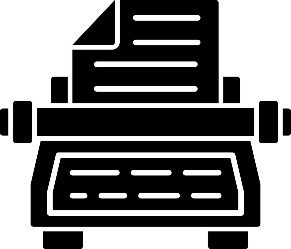 Typewriter Writing MachineRetro vector
