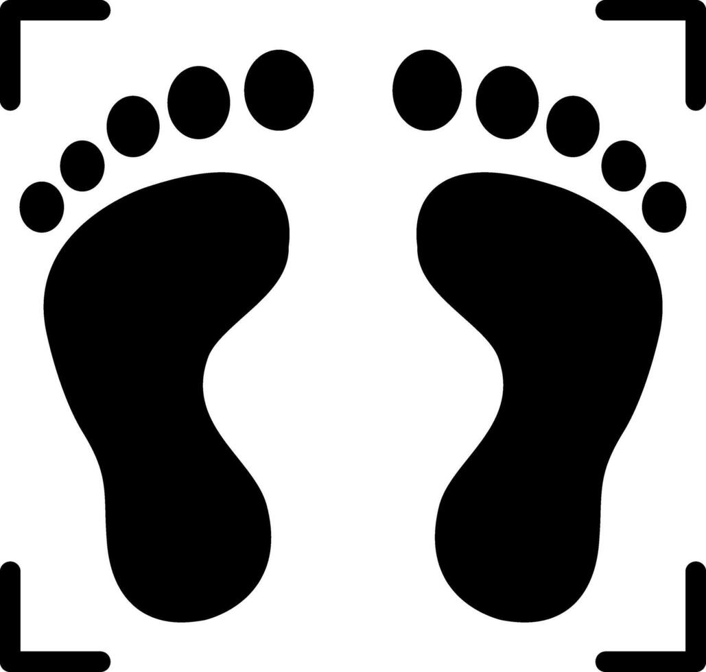 Footprint Track Shoe vector