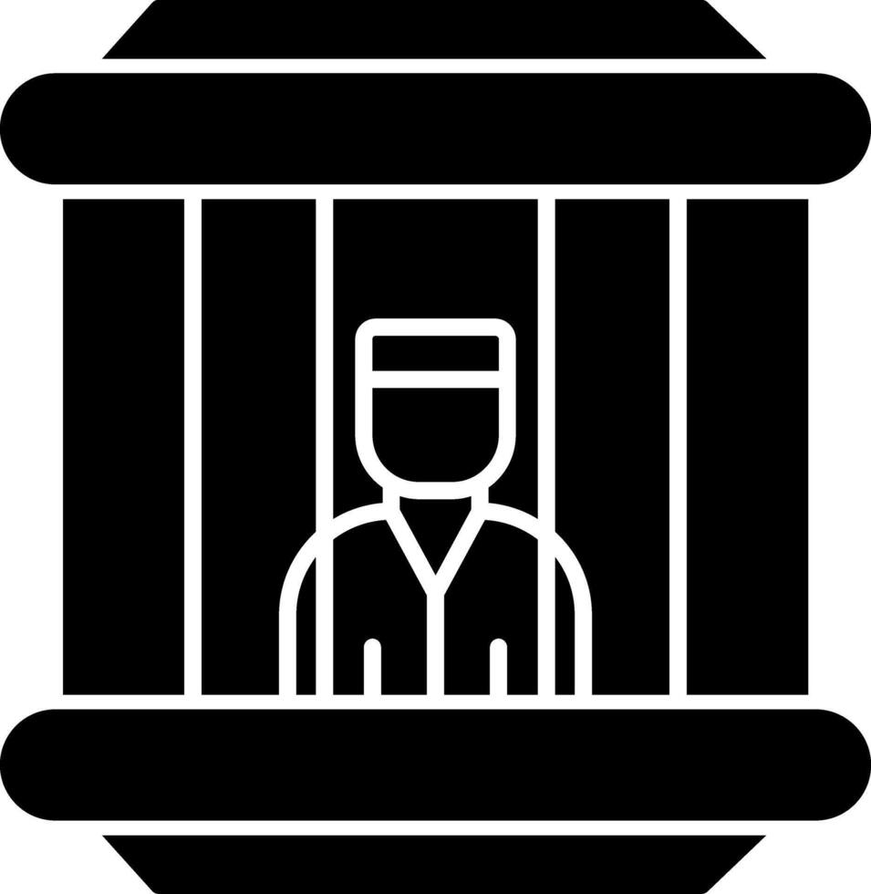 Prisoner Inmate Jail Crime Convict vector