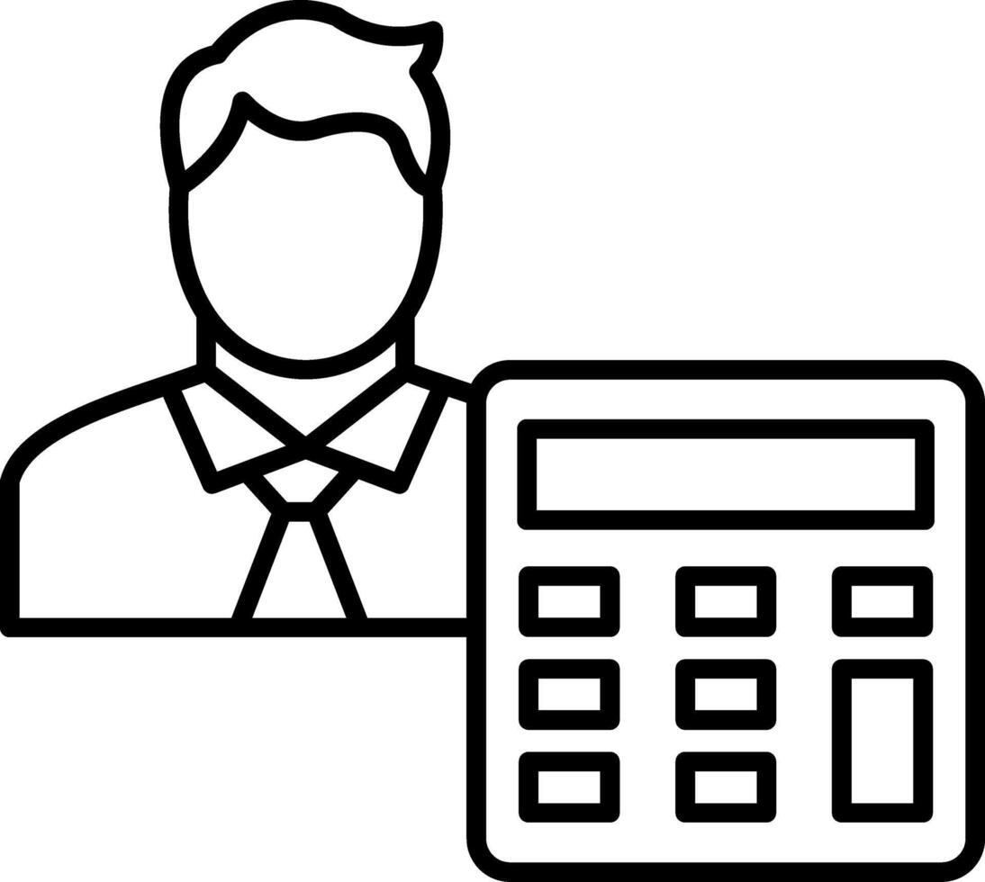 Accountant Finance Bookkeeper Tax Consultant Advisor vector