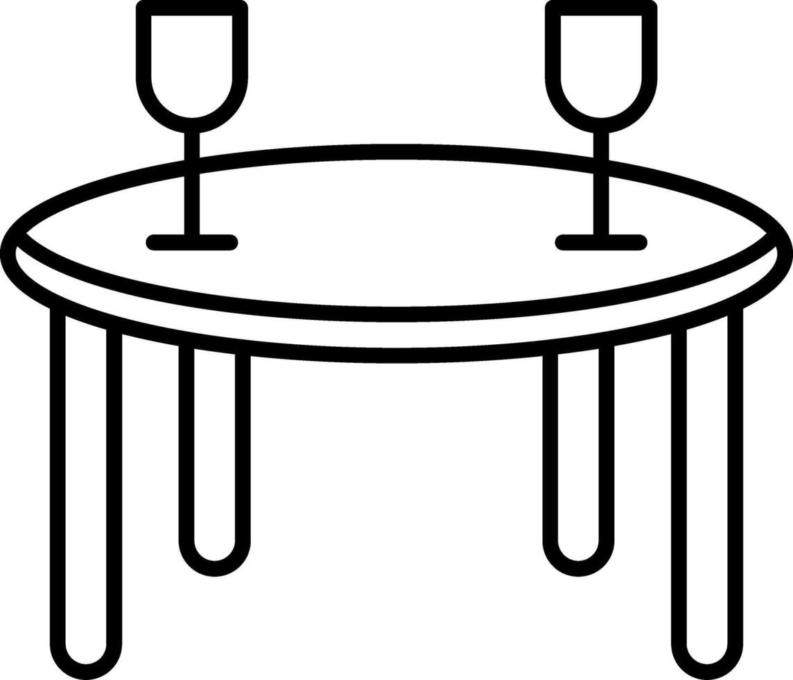 Dinner Table Dining Meal Setup Cutlery vector
