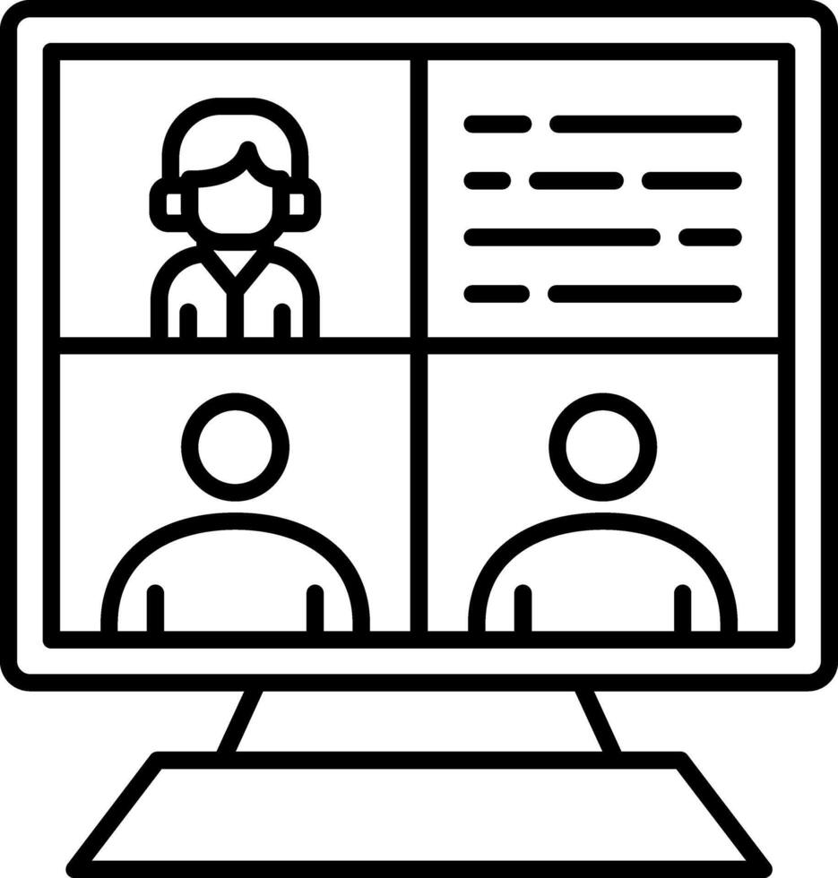 Webinar Online Seminar Virtual Meeting Training vector