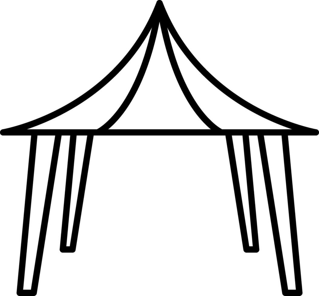 Event Tent Canopy Outdoor Shelter Pavilion Setup vector