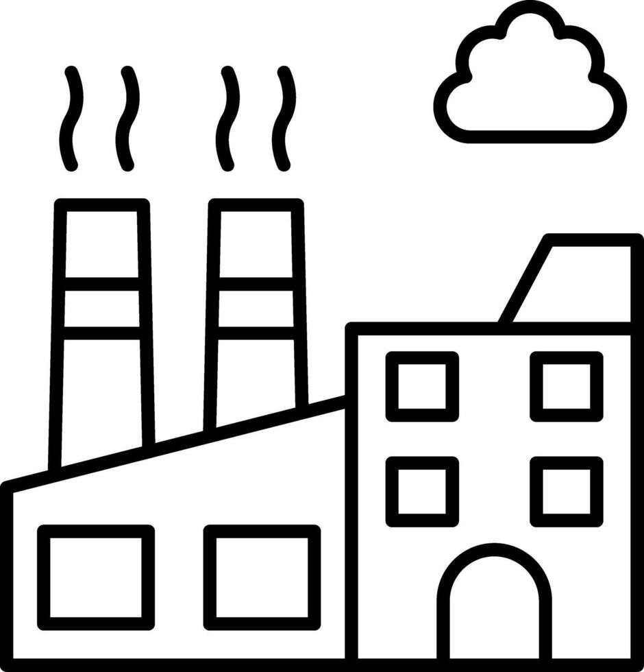 Factory Industry Building Manufacturing Plant Production vector